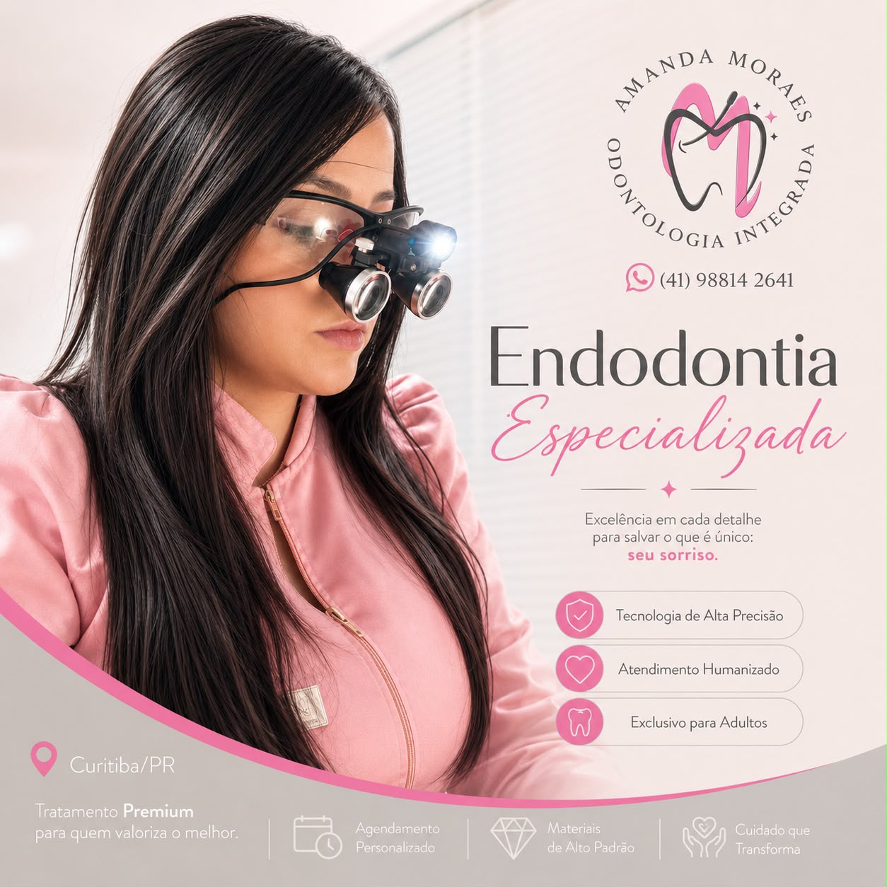 Dra. Amanda Moraes durante atendimento especializado